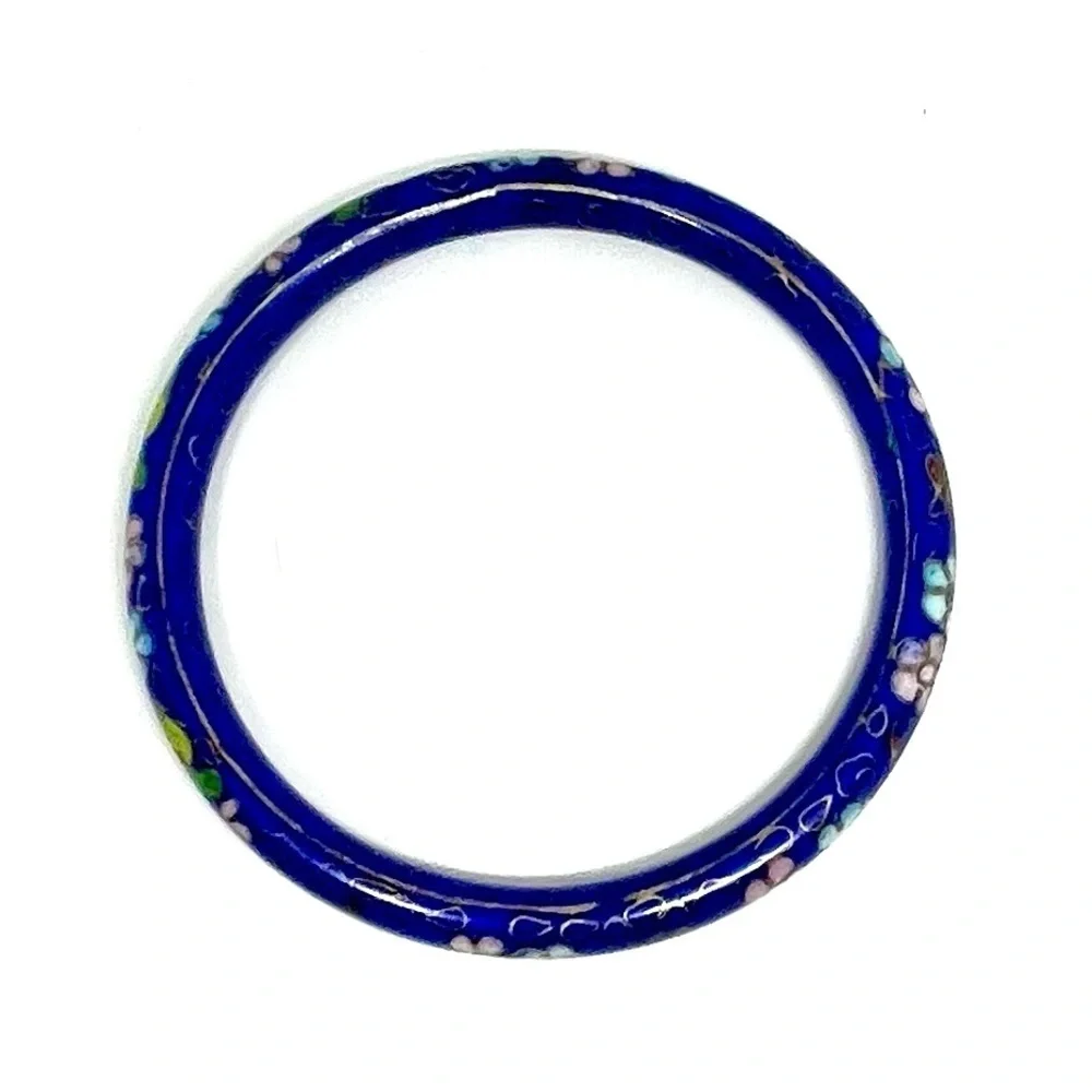 Vintage Cloisonné Bangle Bracelet